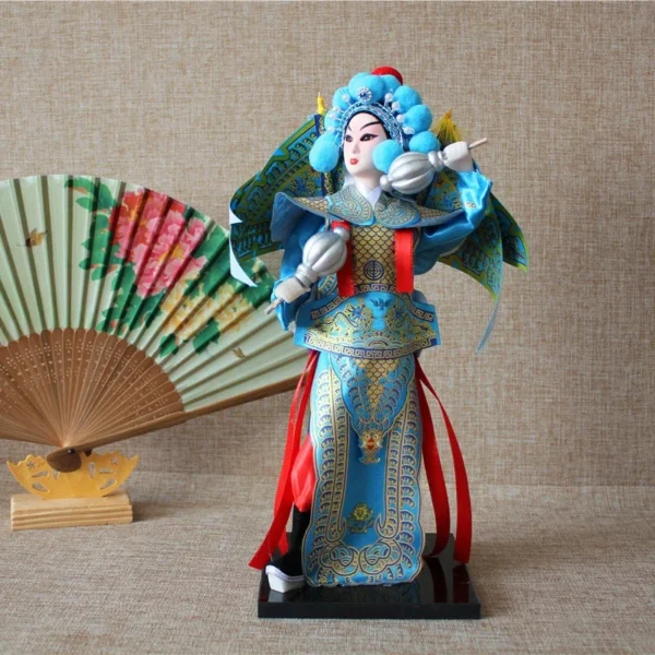 Handmade Beijing Opera Silk Figurine Doll