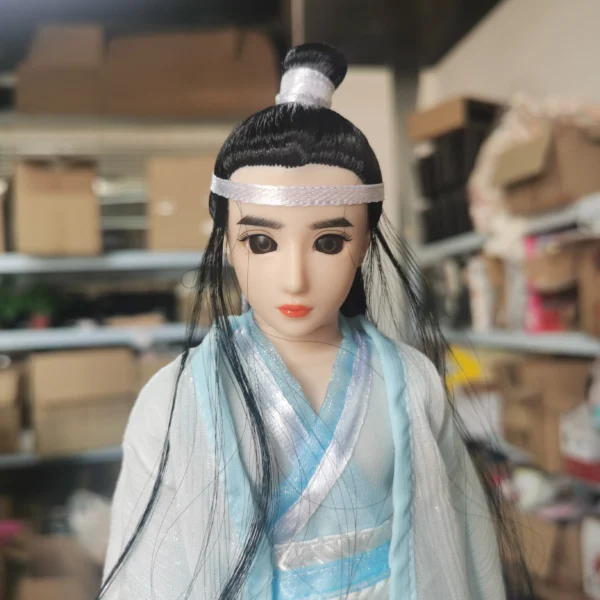Chinese Martial Arts Knight Doll with Traditional Costume