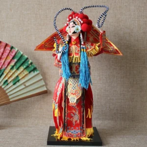 Handmade Beijing Opera Silk Figurine Doll
