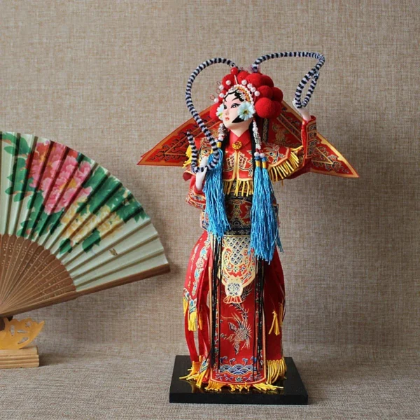Handmade Beijing Opera Silk Figurine Doll