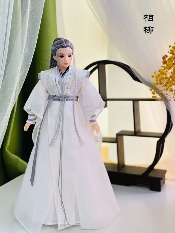 Chinese Martial Arts Knight Doll with Traditional Costume