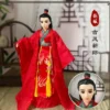 Chinese Martial Arts Knight Doll with Traditional Costume