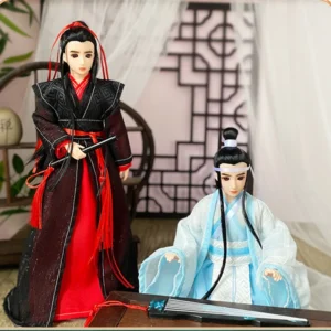 Chinese Martial Arts Knight Doll with Traditional Costume