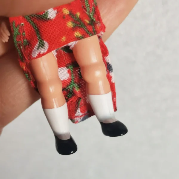 Chinese Cheongsam Mini Doll Keychain 8cm