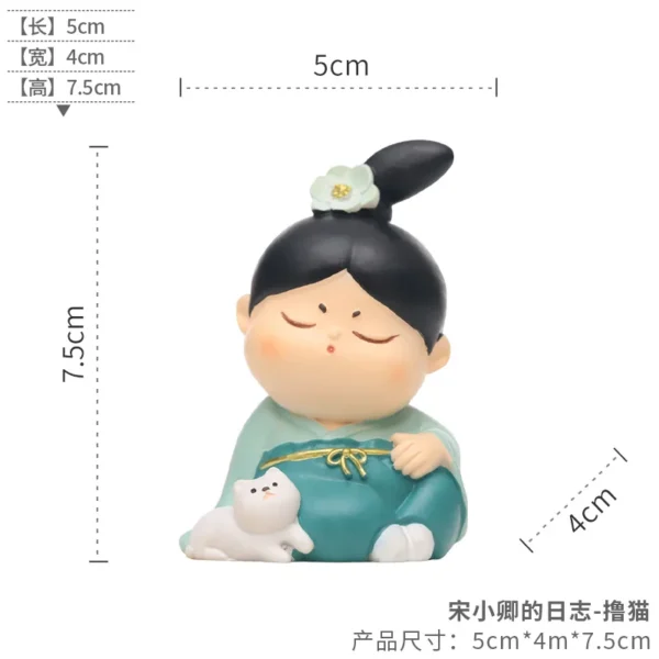 Chinese Datang Handmaiden Decoration Doll Souvenir